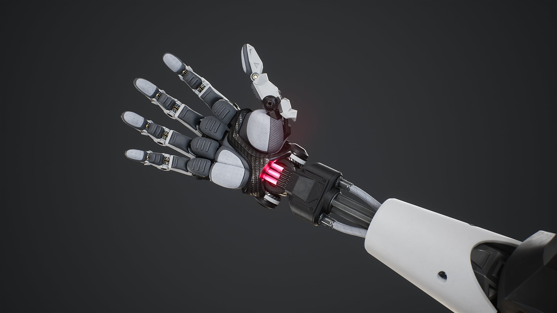SciFi white - Palm view