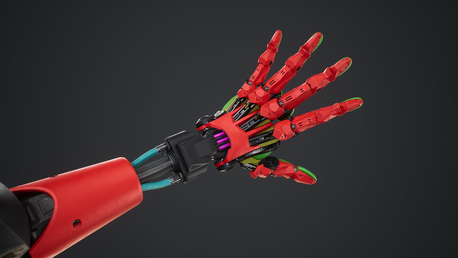 Custom colors - Back of hand view