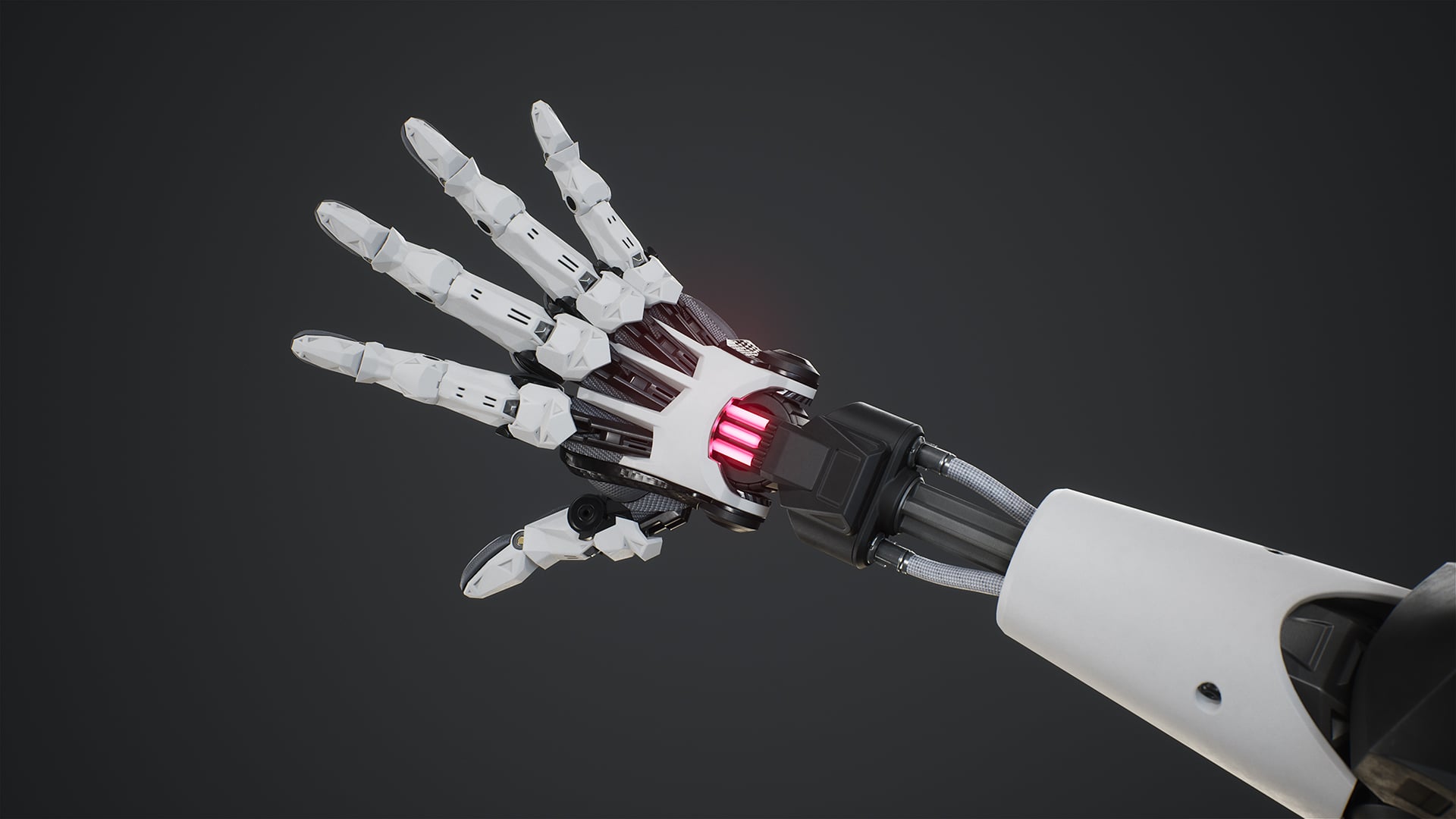 SciFi white - Back of hand view