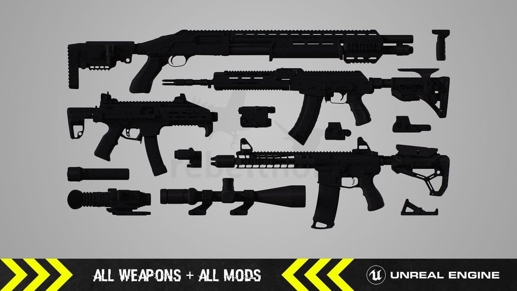 All weapons + all mods