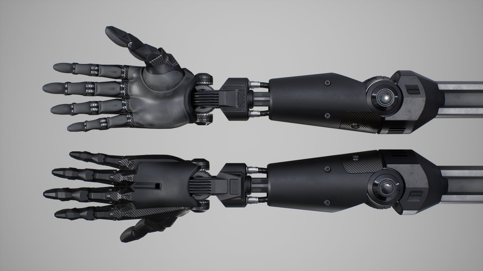 Cybernetic arms - Black - Cyberpunk